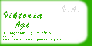 viktoria agi business card